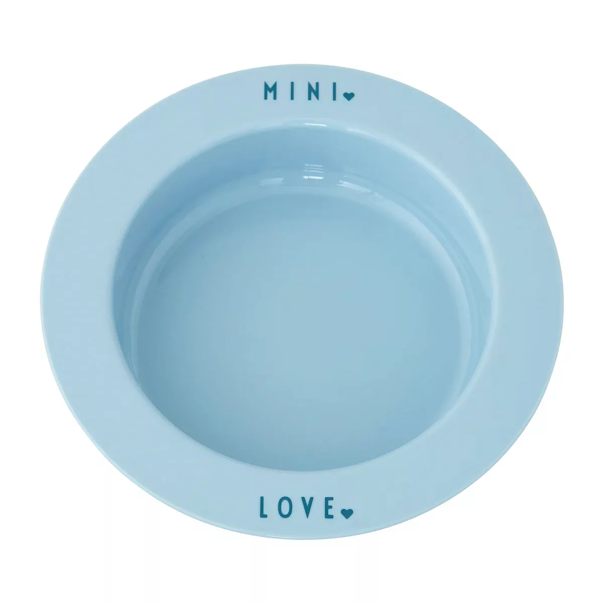 Design Letters tiefer Teller favorit mini Light blue-love günstig online kaufen