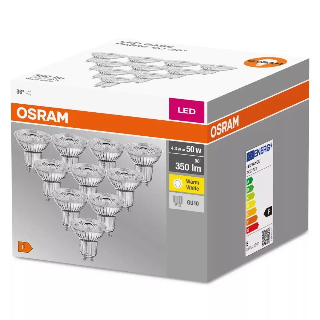 OSRAM LED-Reflektor GU10 4,3W 2.700K 350lm 10er günstig online kaufen