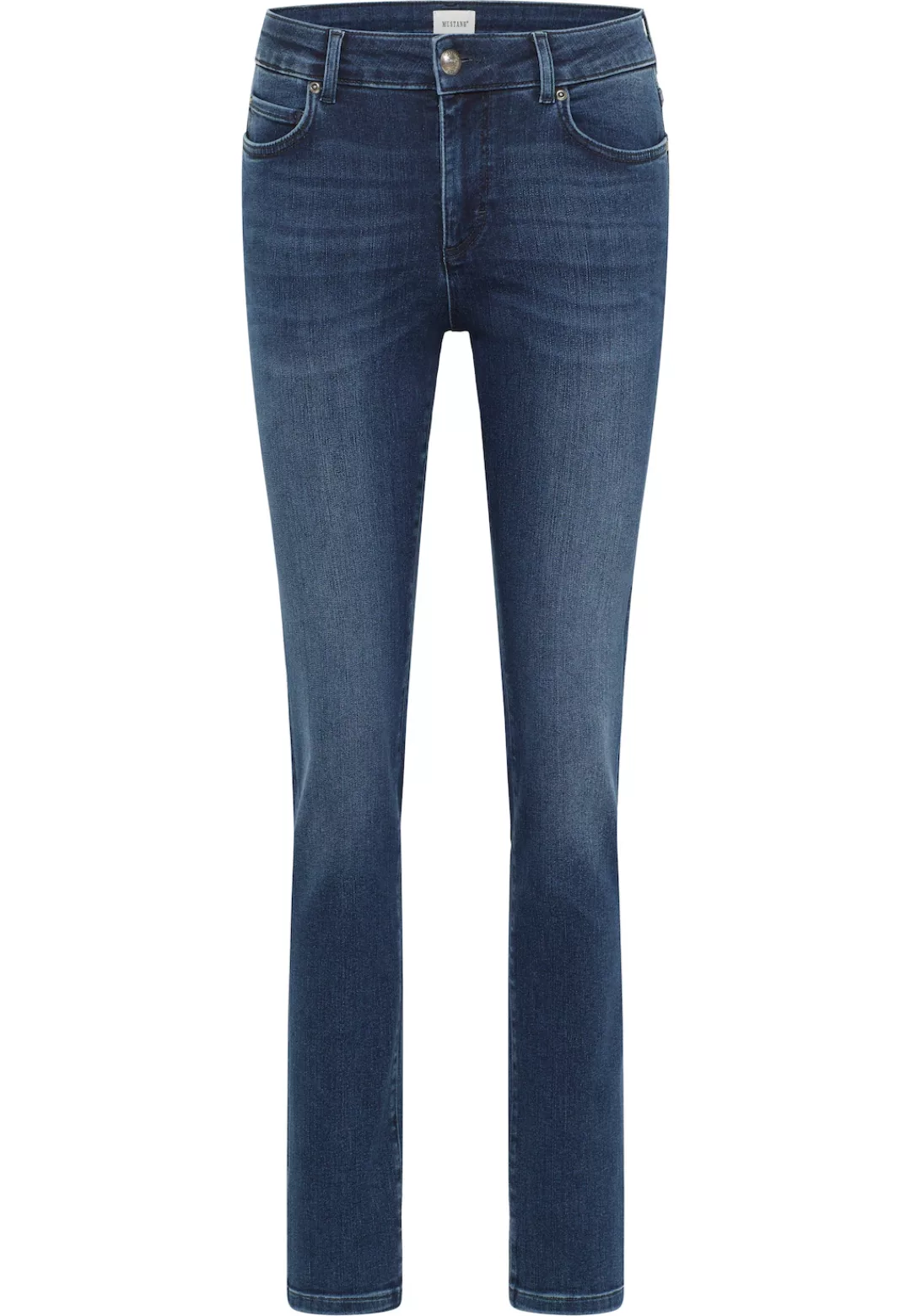 Mustang Damen Jeans CROSBY Relaxed Slim Fit - Blau - Deep Blue Denim günstig online kaufen