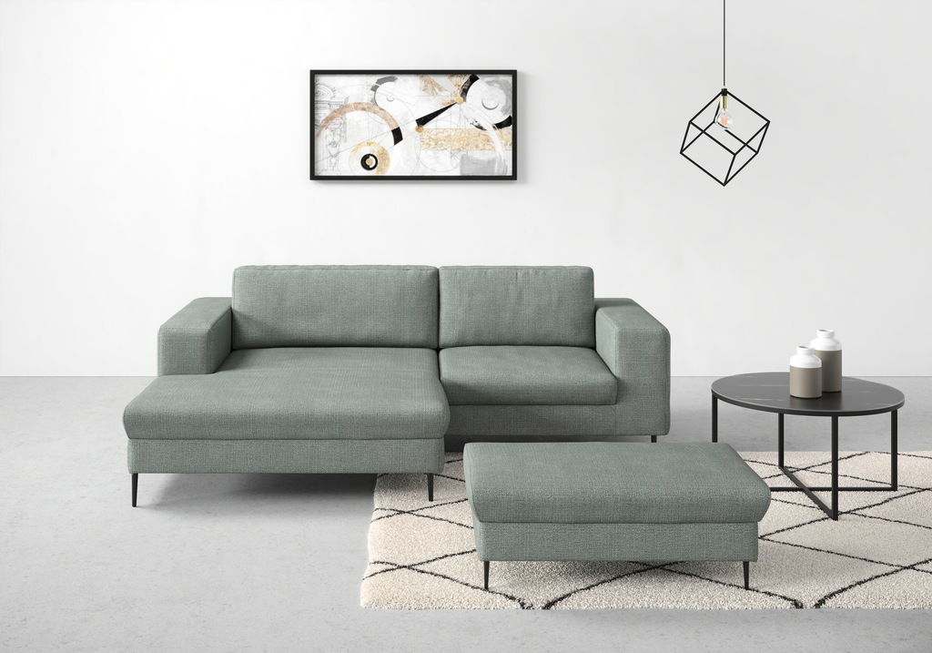 DOMO collection Ecksofa "Modica kompakt und elegant, Breite 244, L-Form", m günstig online kaufen
