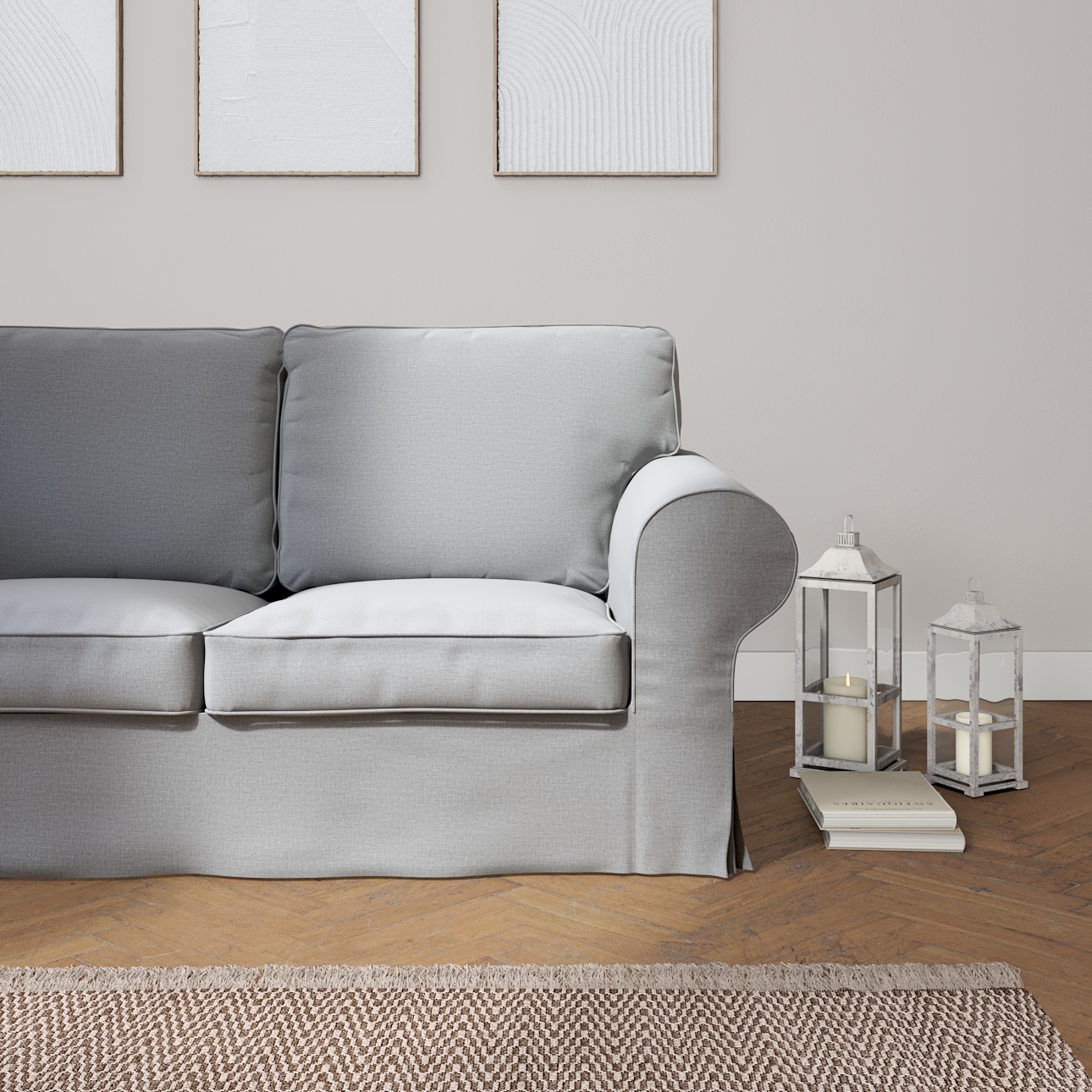 Bezug für Ektorp 2-Sitzer Schlafsofa ALTES Modell, dunklegrau, Sofabezug Ek günstig online kaufen