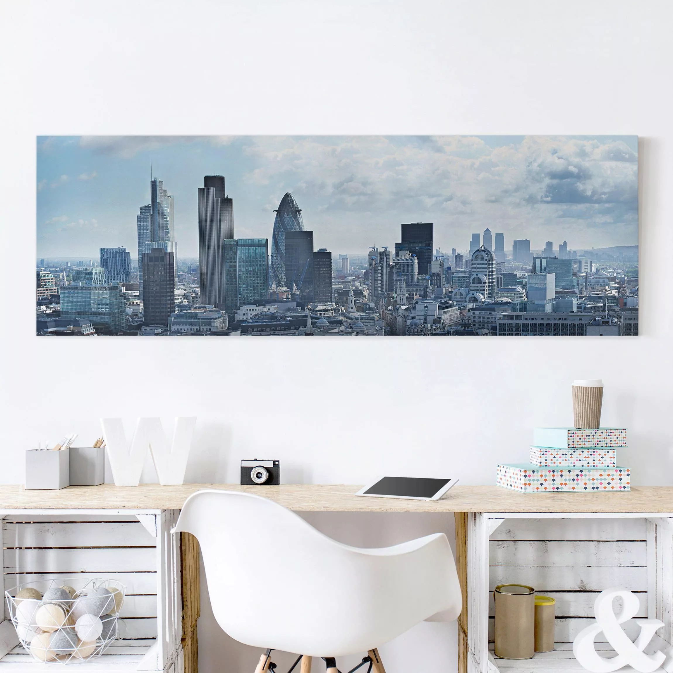 Leinwandbild London - Panorama London Skyline günstig online kaufen