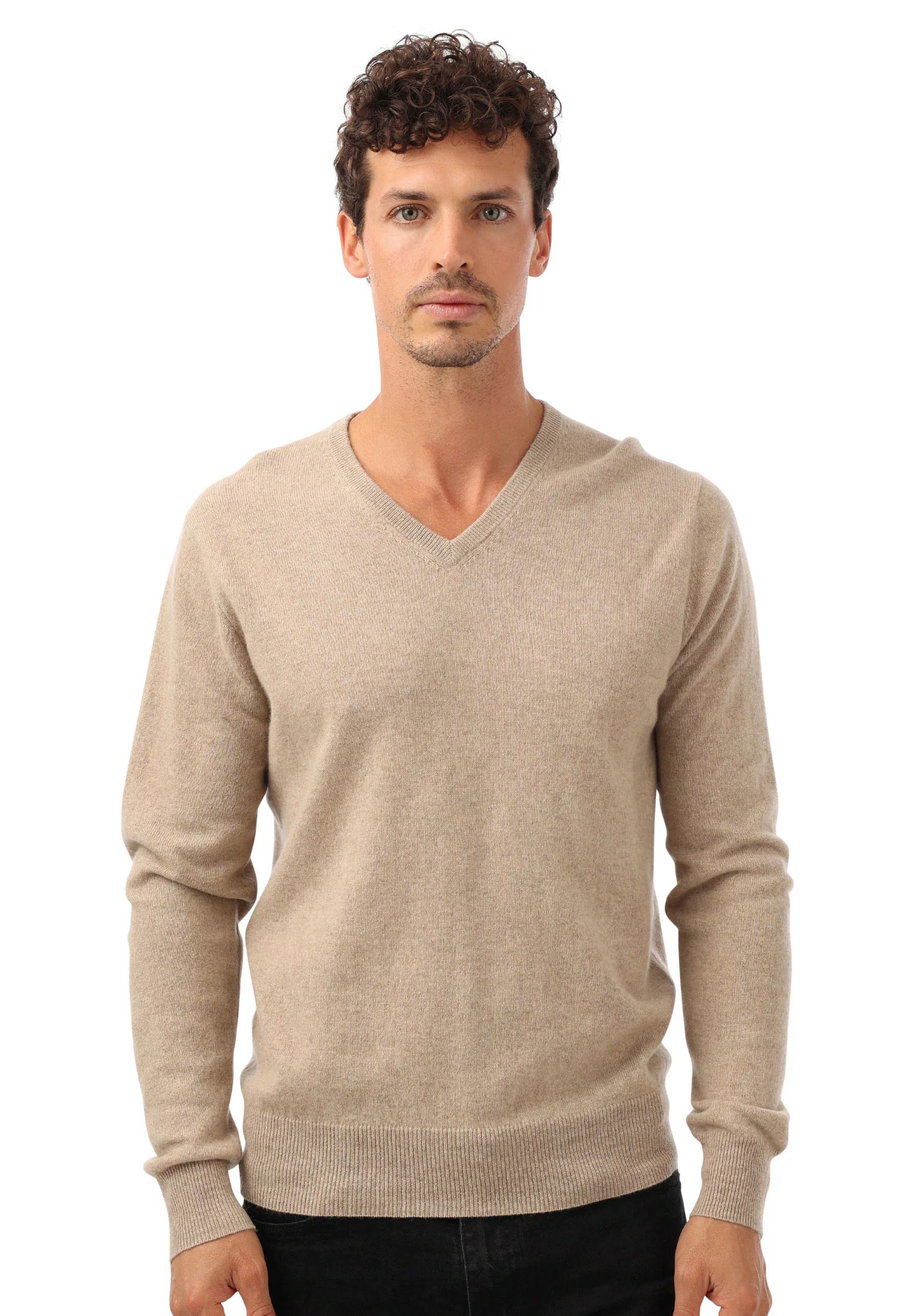 Zwillingsherz Kaschmirpullover, mit V-Ausschnitt und elegantem Fit günstig online kaufen