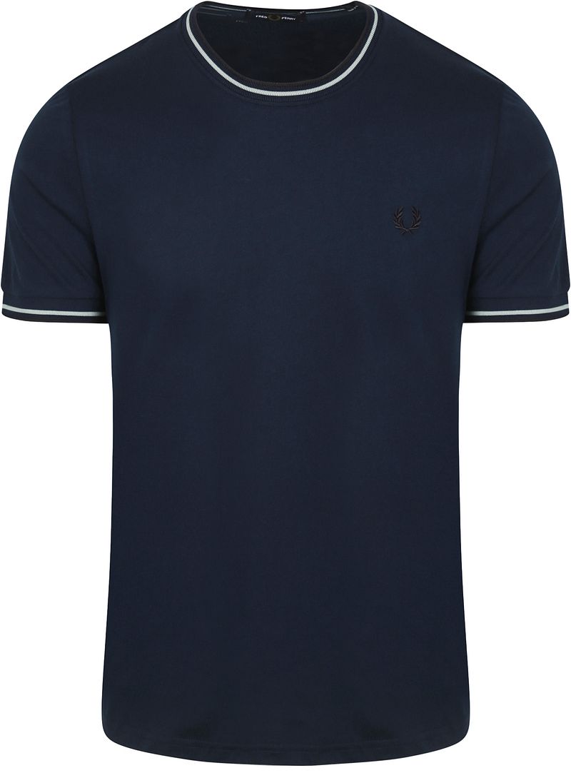 Fred Perry M1588 Twin Tipped T Shirt marine - Größe L günstig online kaufen