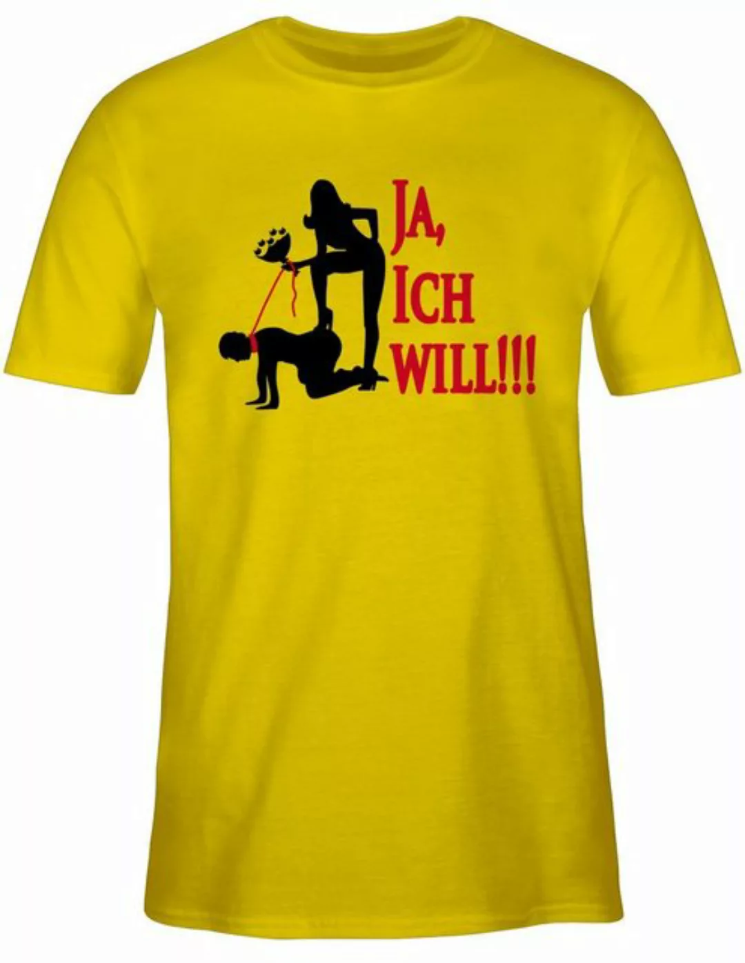 Shirtracer T-Shirt Ja ich will JGA Männer günstig online kaufen