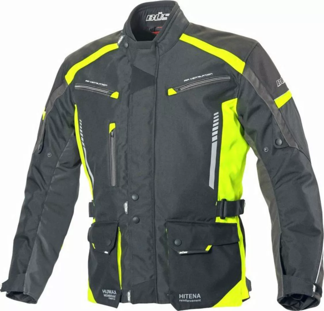Büse Motorradjacke Büse Torino II Textiljacke schwarz / neongelb Herren 2XL günstig online kaufen