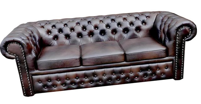 Xlmoebel Sofa Neue Wohn-Couch Garnitur Chesterfield Ledersofa Leicester., H günstig online kaufen