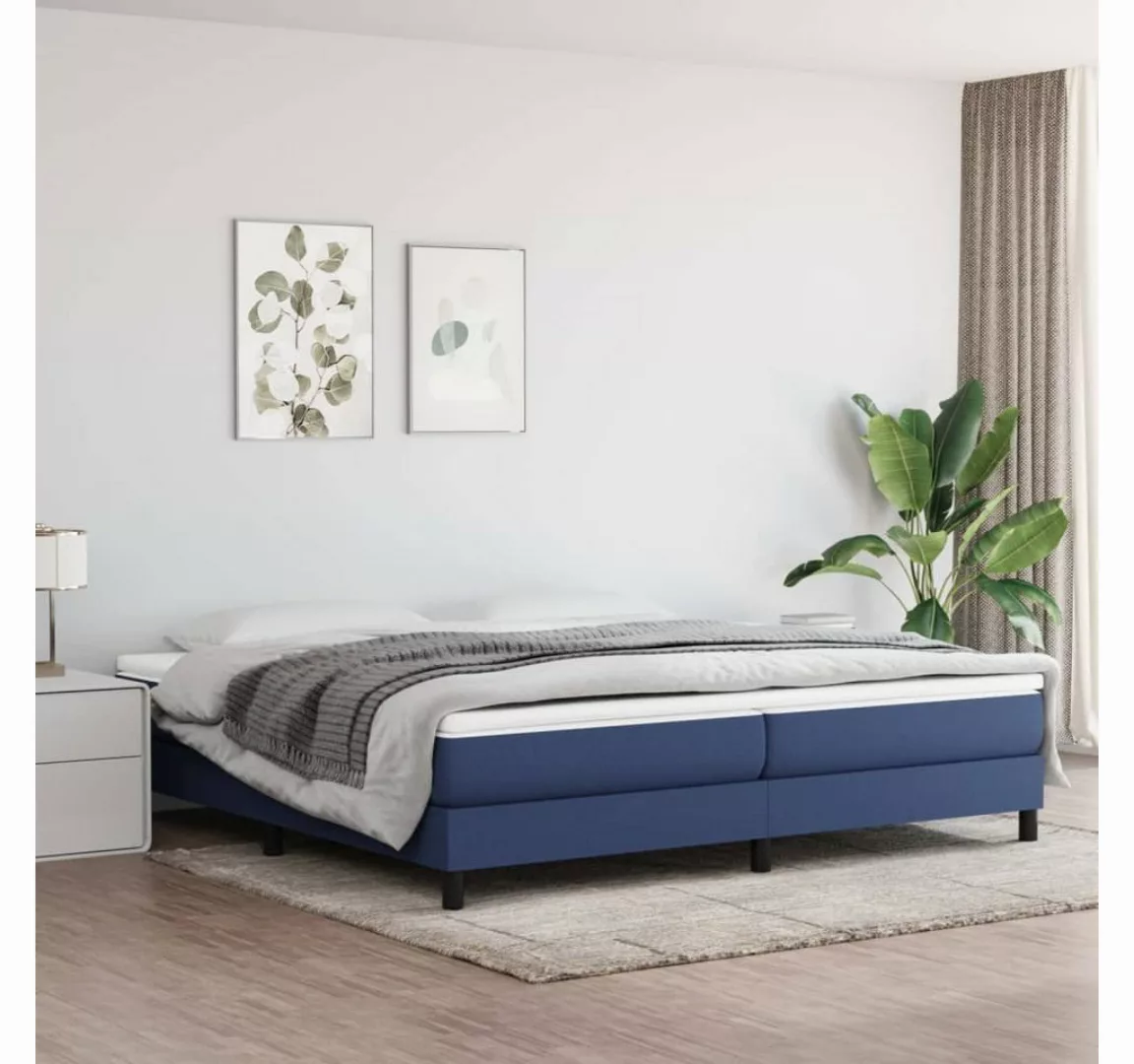 furnicato Bett Bettgestell Blau 200x200 cm Stoff günstig online kaufen