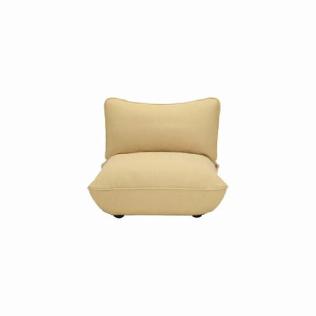 Lounge Sessel Sumo textil gelb / Modulierbares Sofa - Fatboy - Gelb günstig online kaufen