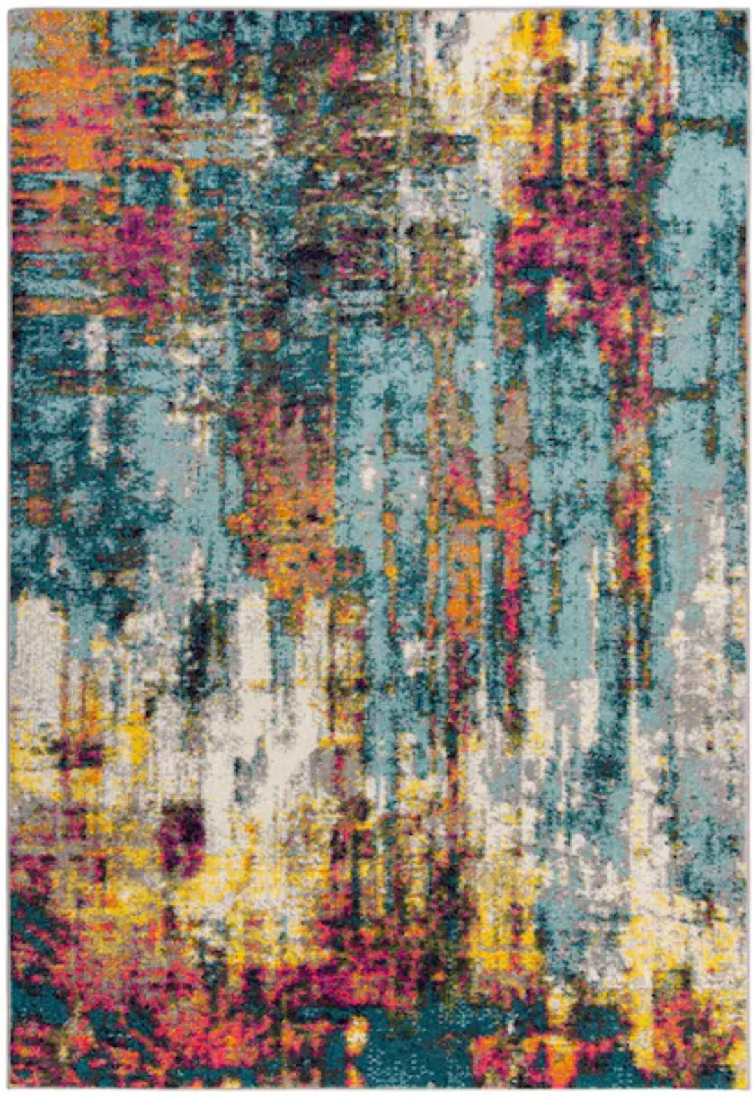 FLAIR RUGS Teppich »Abstraction«, rechteckig, 10 mm Höhe, Moderner Multi-Te günstig online kaufen