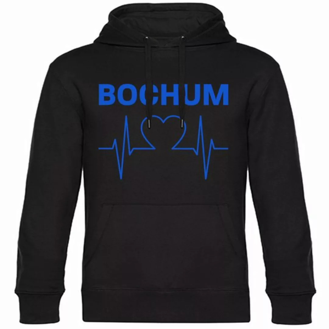 multifanshop Kapuzensweatshirt Bochum - Herzschlag - Hoodie günstig online kaufen