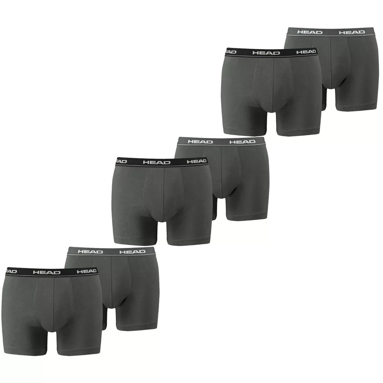 HEAD Herren Boxershort Basic Boxer Unterwäsche Baumwolle - 4er 6er 8er Mult günstig online kaufen