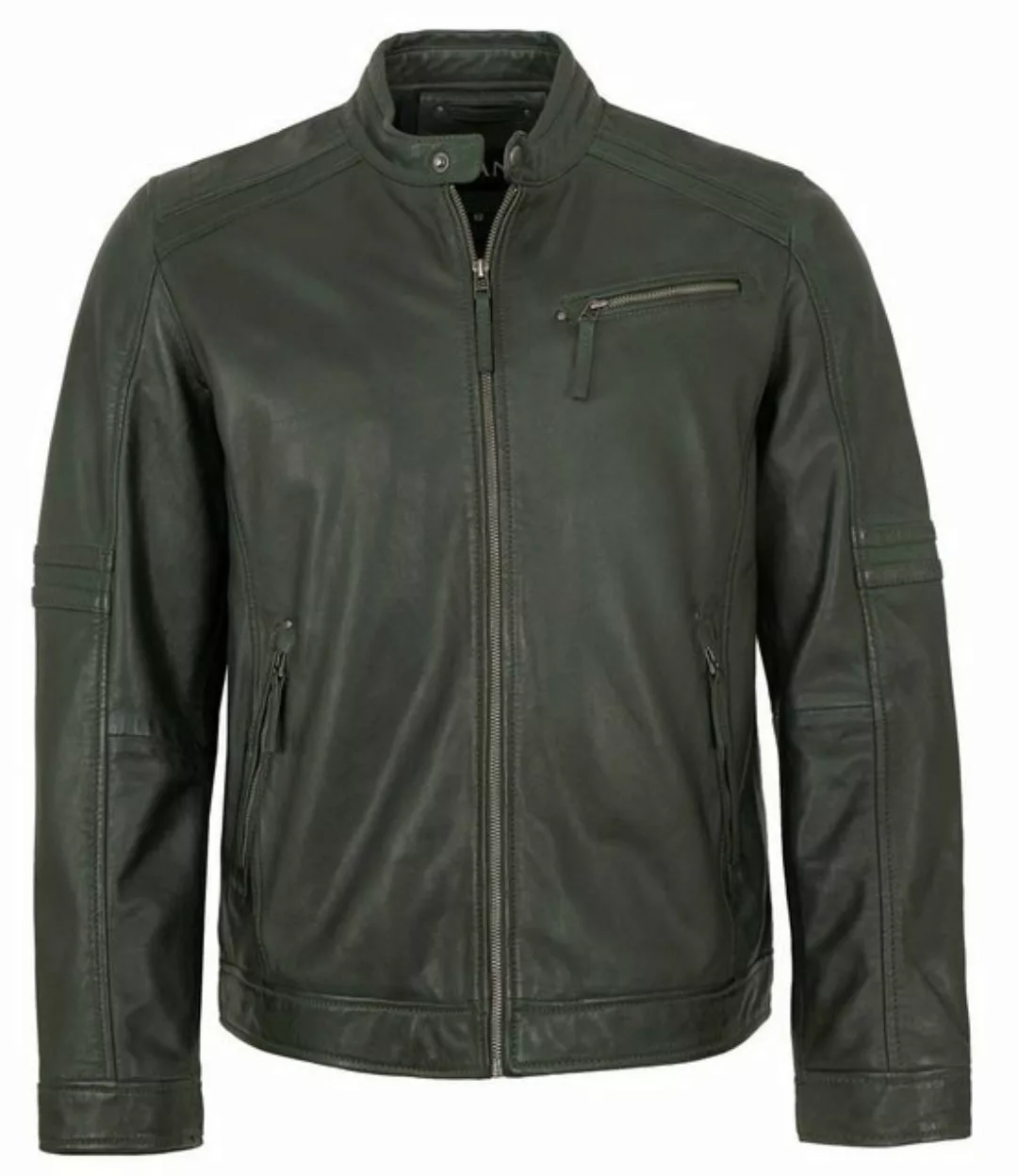 Jilani Lederjacke Eddy Jilani - Herren Lederjacke Lammnappa petrol günstig online kaufen