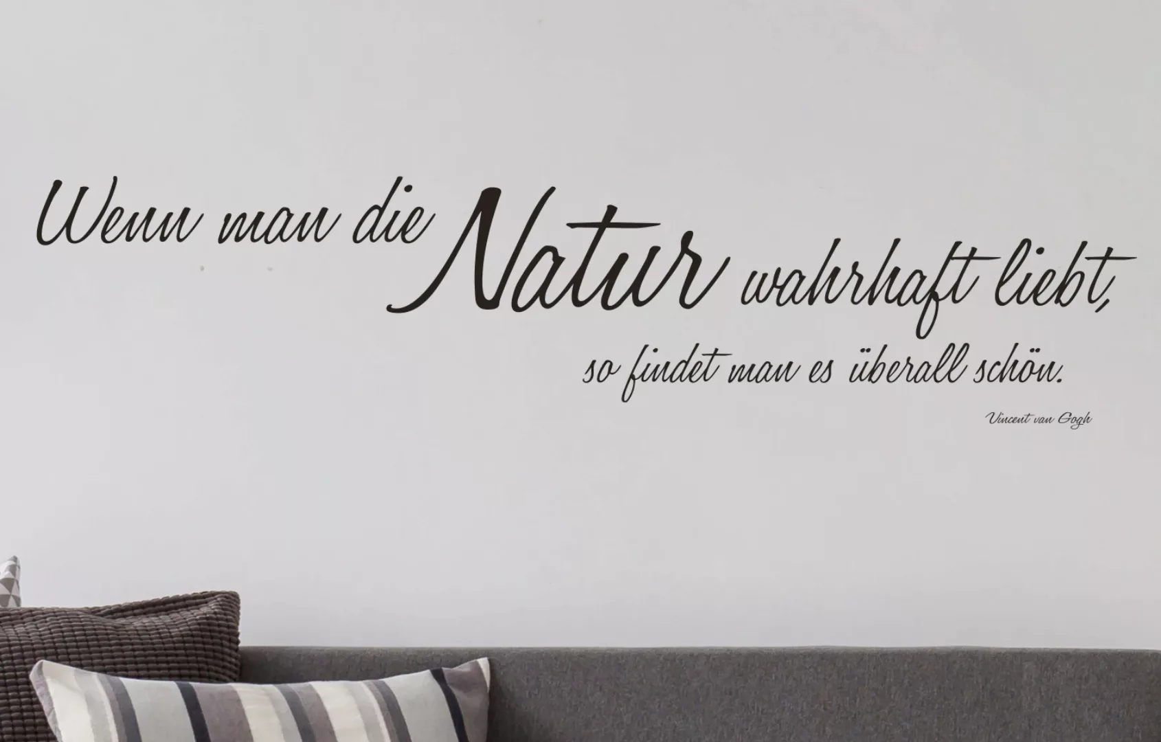 queence Wandtattoo "Wenn man die Natur…", hohe Klebkraft günstig online kaufen