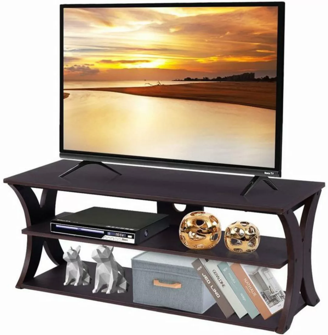 KOMFOTTEU TV-Schrank Lowboard für Fernseher bis 45 Zoll, 115 x 40 x 45 cm günstig online kaufen