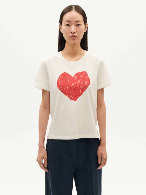 Thinking Mu Print-Shirt Heart Ida T-Shirt günstig online kaufen