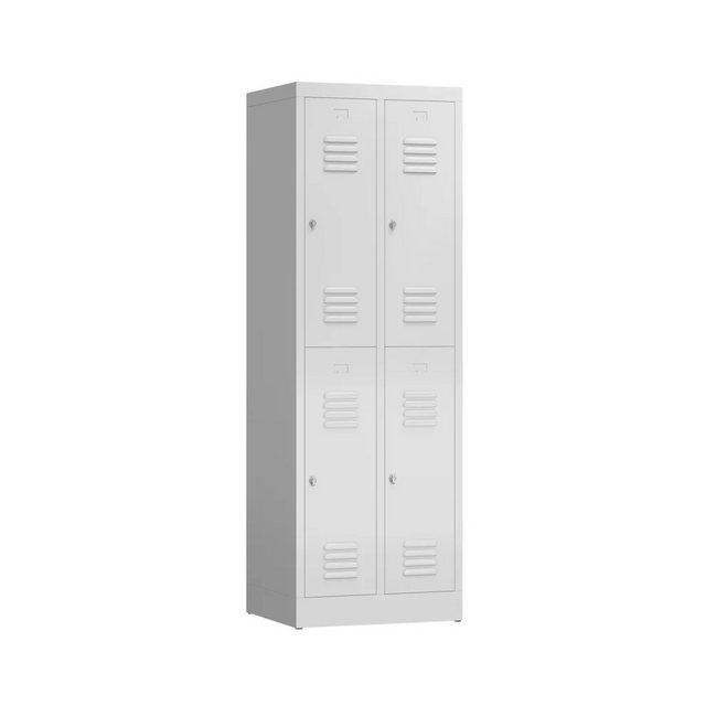 möbel-direkt.de Garderobenschrank Metallspind ClassiX Double Basic (komplet günstig online kaufen