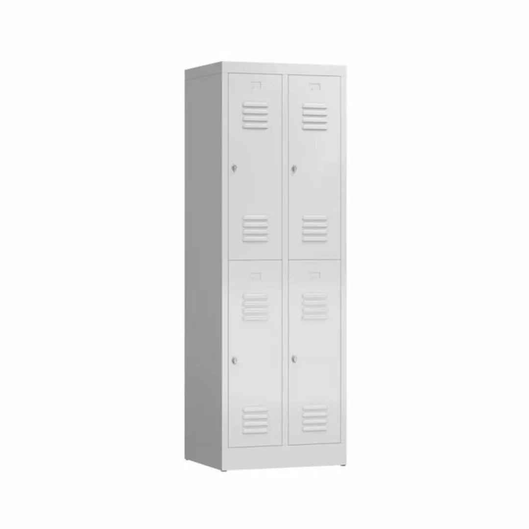 möbel-direkt.de Garderobenschrank Metallspind ClassiX Double Basic (komplet günstig online kaufen