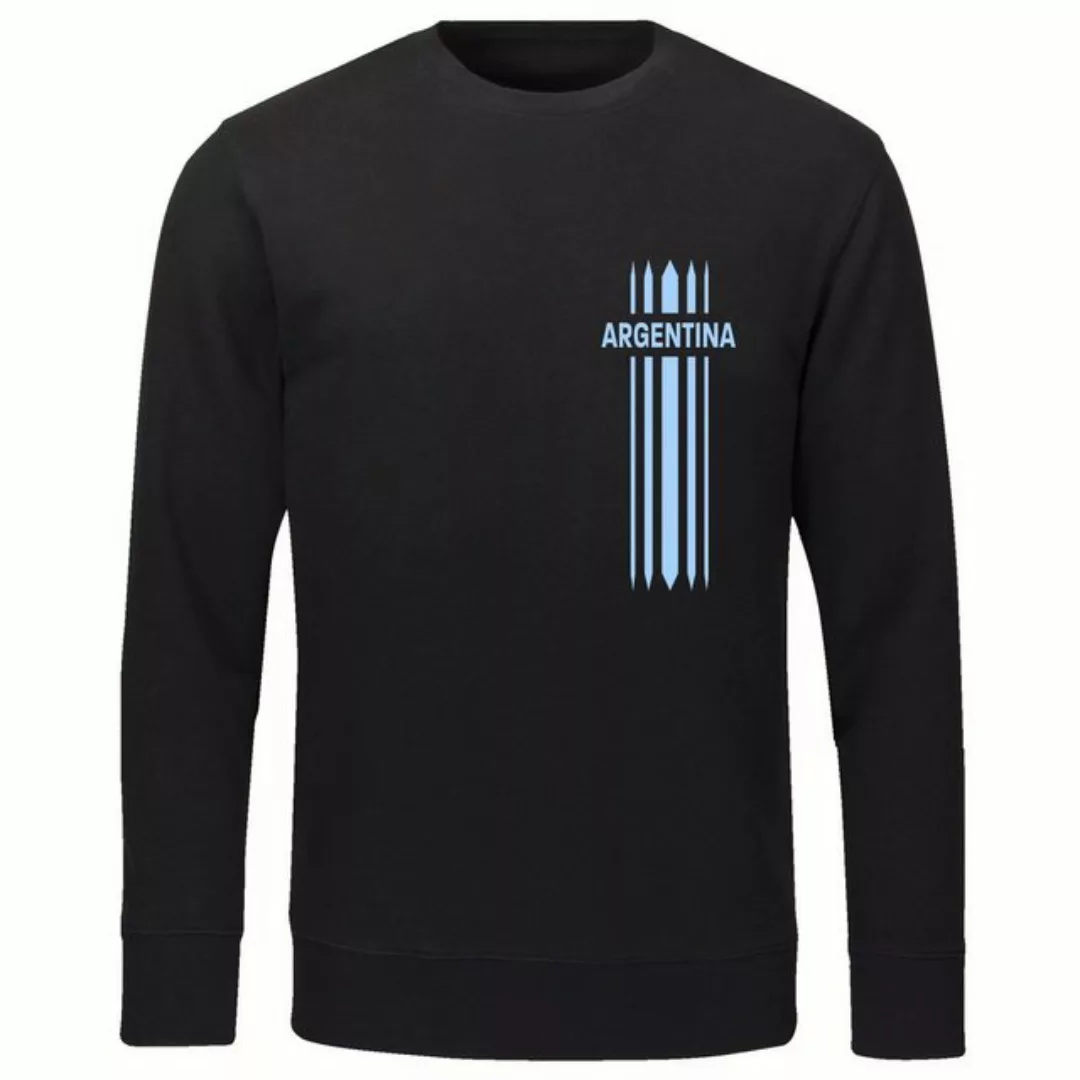 multifanshop Sweatshirt Argentina - Streifen - Pullover günstig online kaufen