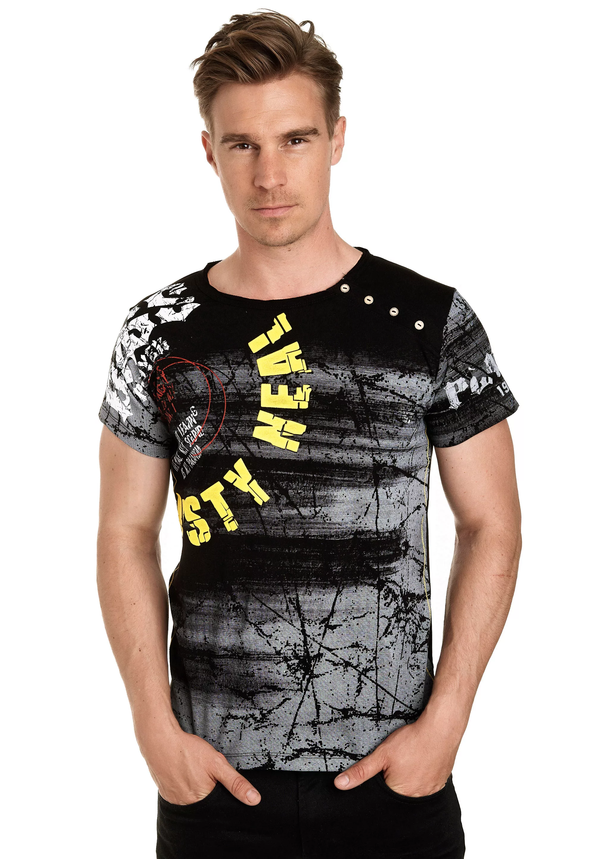Rusty Neal T-Shirt, mit großflächigem Front-Print günstig online kaufen