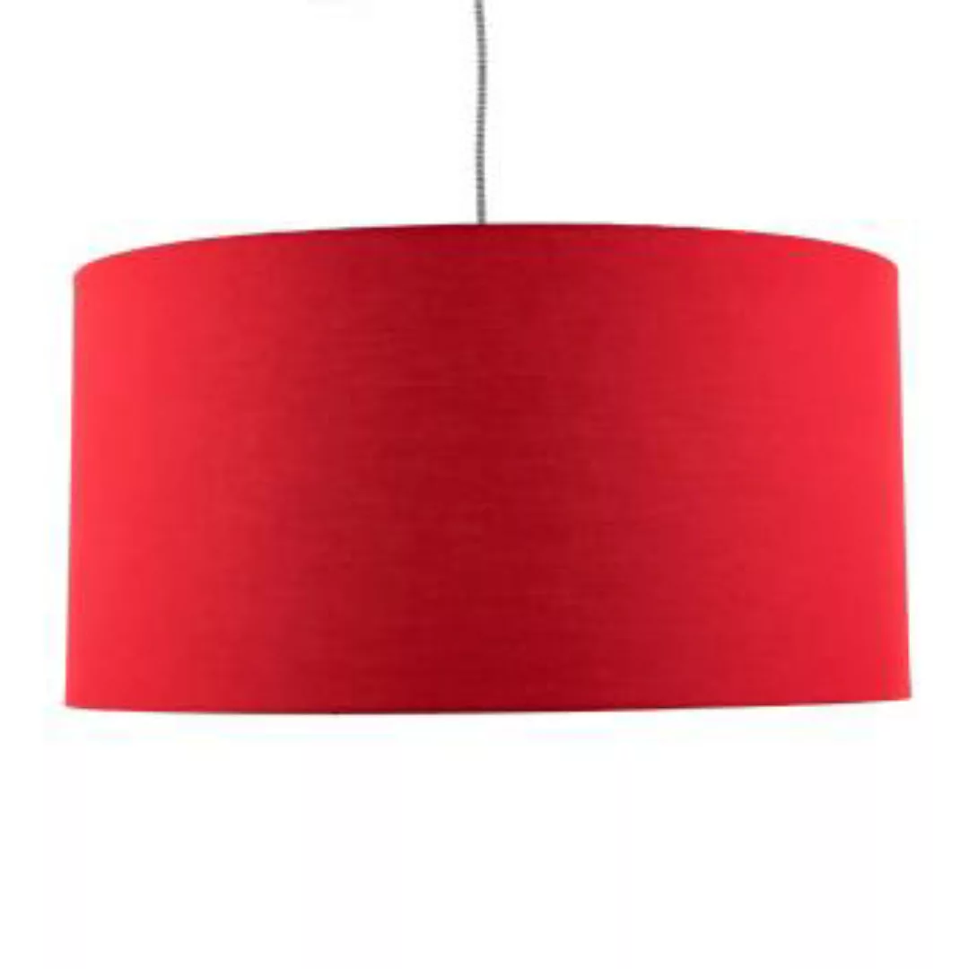Stoff Lampenschirm für Hängeleuchte Stehlampe 60 cm Rot günstig online kaufen
