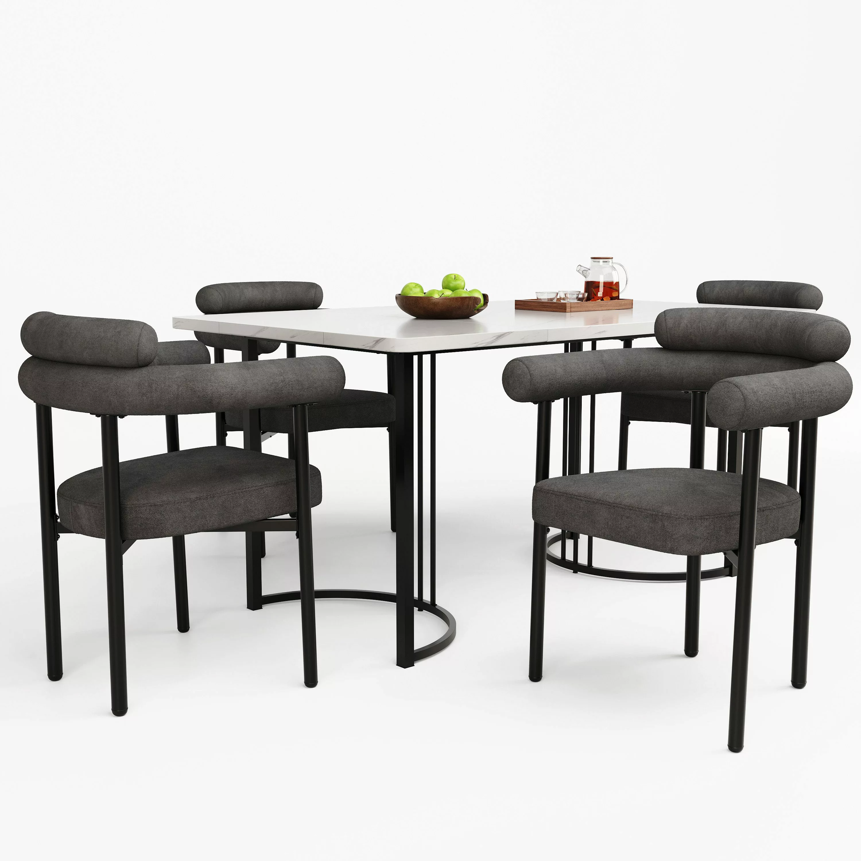 HAUSS SPOLE Esszimmerstuhl 4er Set bequeme günstig online kaufen