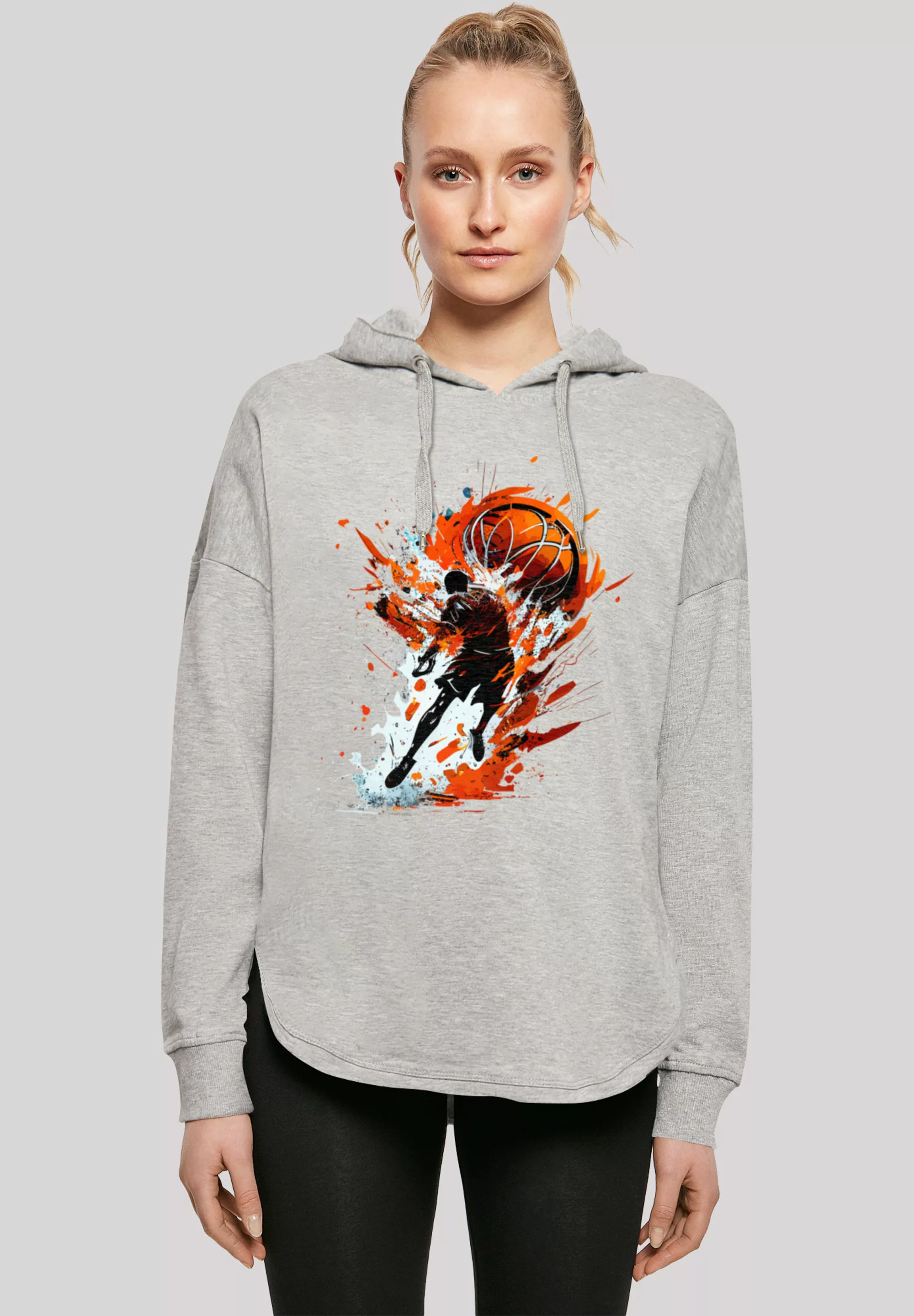 F4NT4STIC Kapuzenpullover "Basketball Splash Sport Oversize Hoodie", Print günstig online kaufen