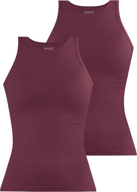 Janice Tanktop 2 x Damen Top hochgeschlossen Nauta Trägetop aus Baumwolle günstig online kaufen