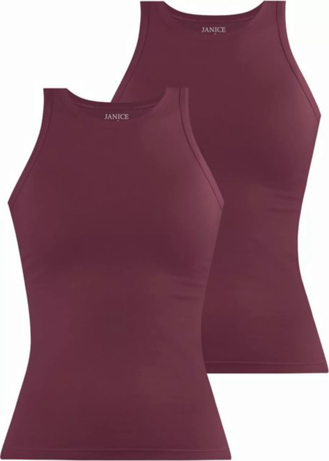 Janice Tanktop 2 x Damen Top hochgeschlossen Nauta Trägertop aus Baumwolle günstig online kaufen