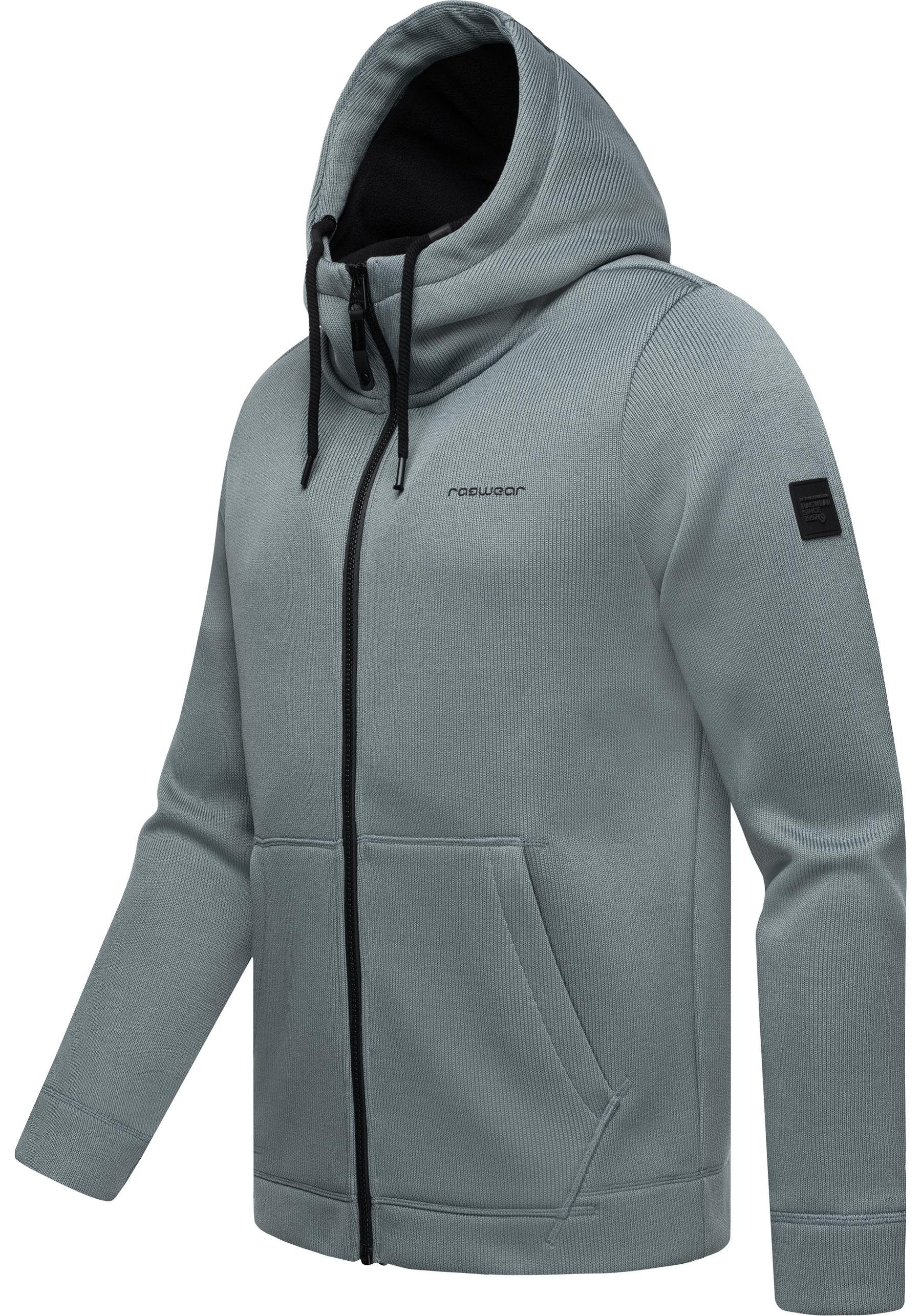 Ragwear Kapuzenstrickjacke "Fabian", Herren Basic Rippstrick-Jacke mit Kapu günstig online kaufen
