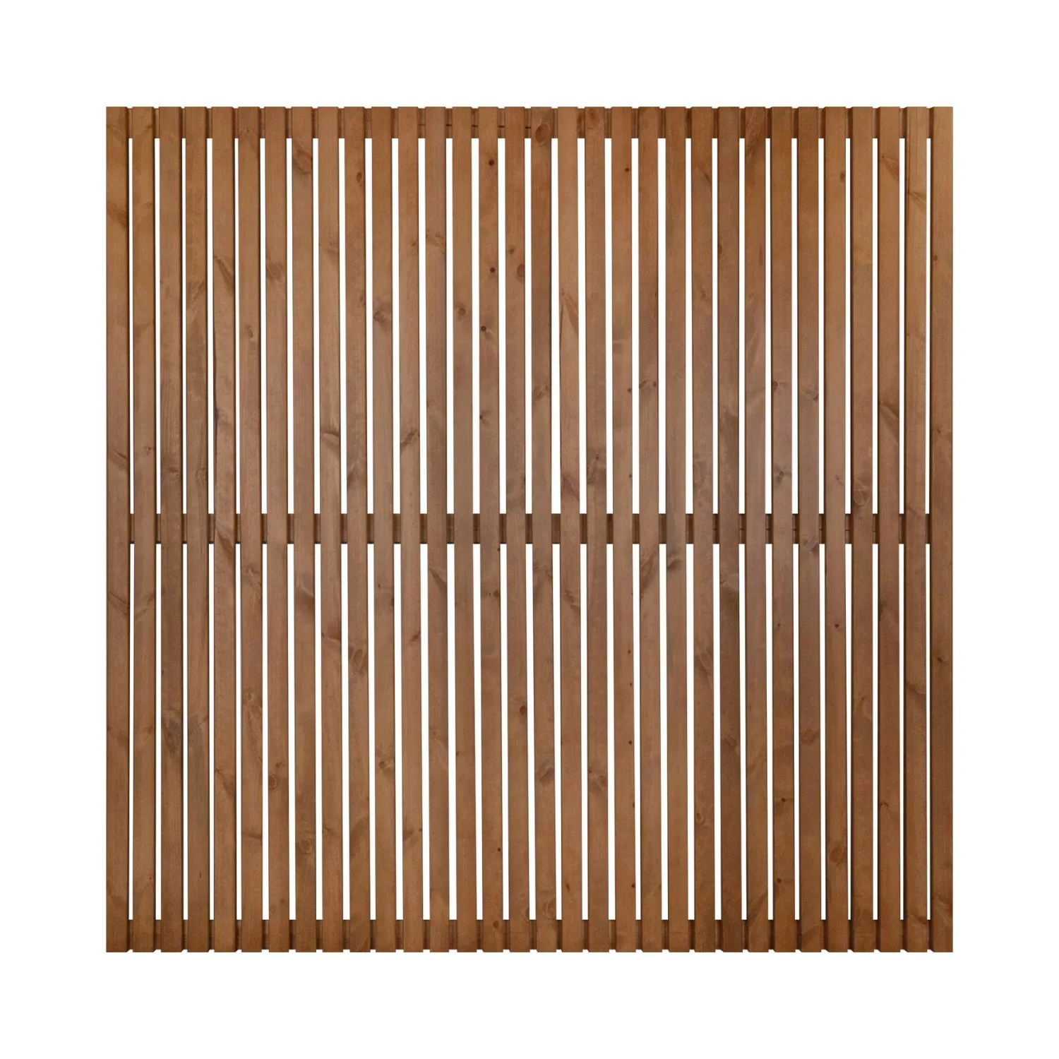 Sichtschutzzaun-Element Quadra 180 cm x 180 cm Natur Lackiert günstig online kaufen