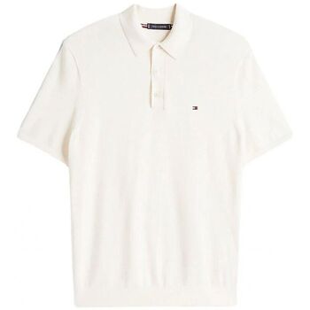 Tommy Hilfiger  T-Shirts & Poloshirts MW0MW38465 INTERLOCK PLACKET-YBR WHIT günstig online kaufen