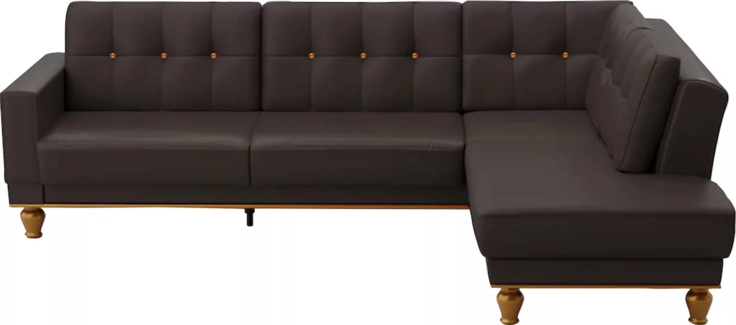 sit&more Ecksofa Orient 5 L-Form, mit Strass-Stein, wahlweise mit Bettfunkt günstig online kaufen