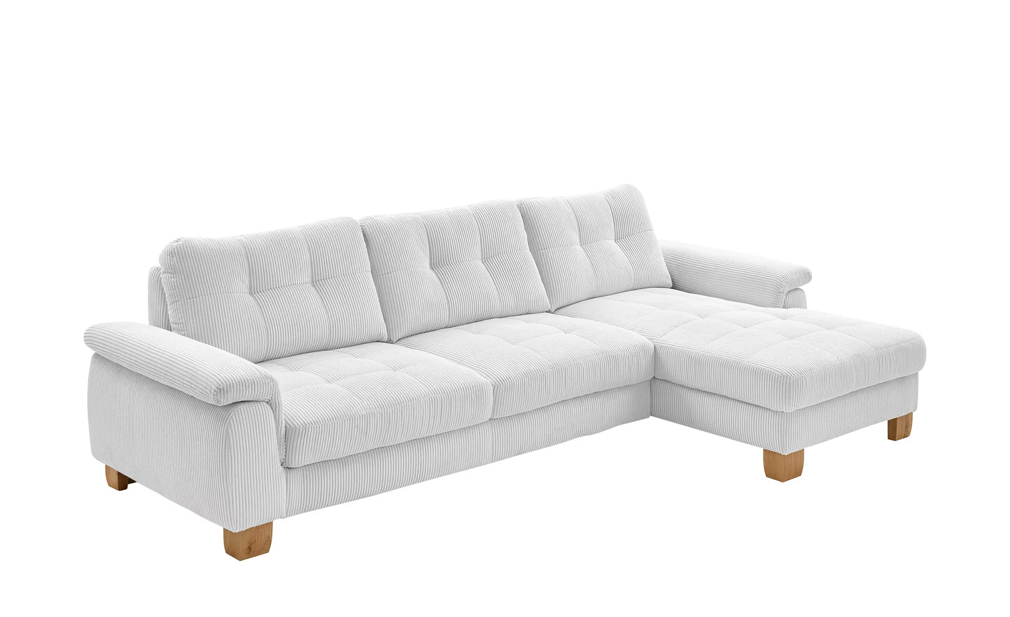 meinSofa Ecksofa  aus Cord Suna ¦ grau ¦ Maße (cm): B: 316 H: 86 T: 177.0 P günstig online kaufen