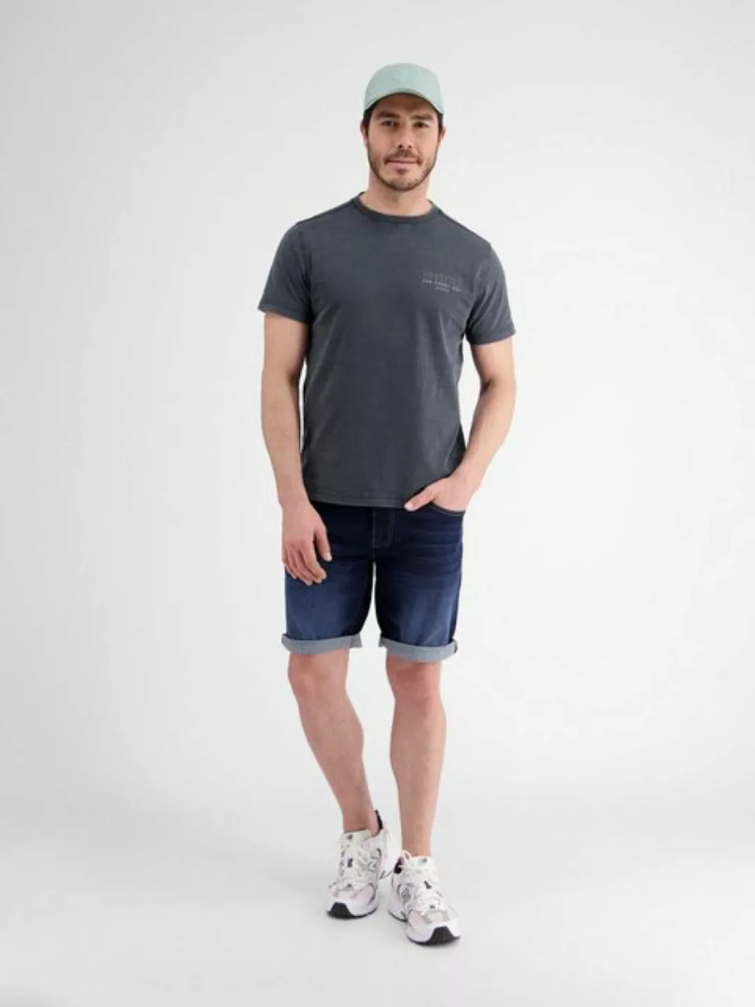 LERROS T-Shirt LERROS Herren T-Shirt mit Brust- und Rückenprint günstig online kaufen