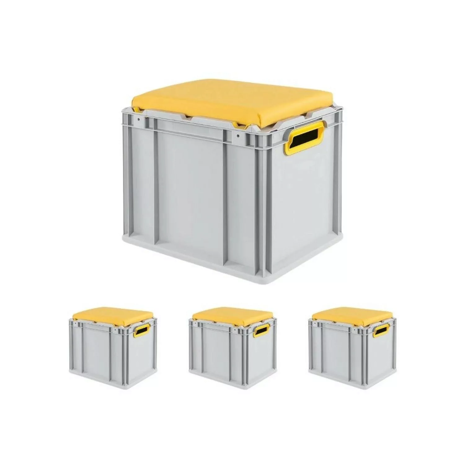 PROREGAL SparSet 4x Eurobox NextGen Seat Box Gelb HxBxT 365 x 30 x 40 cm 30 günstig online kaufen