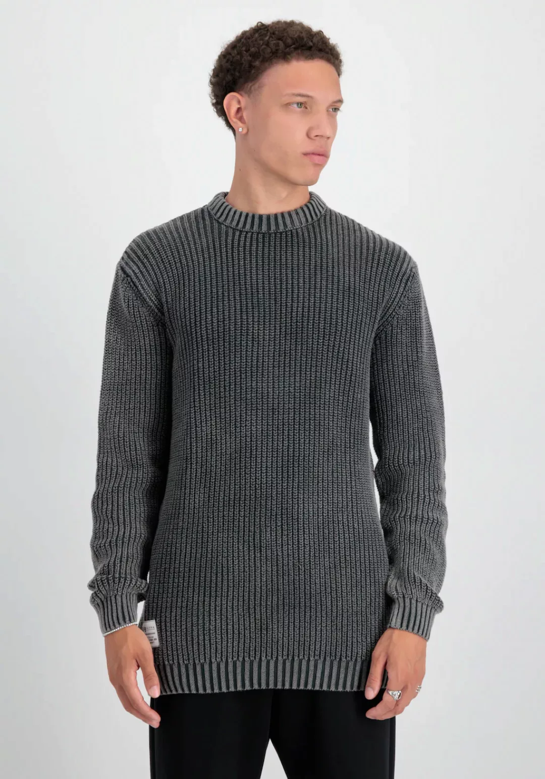 Alpha Industries Sweater "Alpha Industries Men - Knitwear Acid Pullover" günstig online kaufen