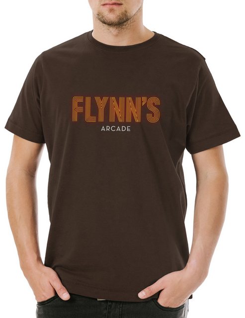 Urban Backwoods Print-Shirt Flynn`S Arcade Herren T-Shirt Tron Encom Kult R günstig online kaufen