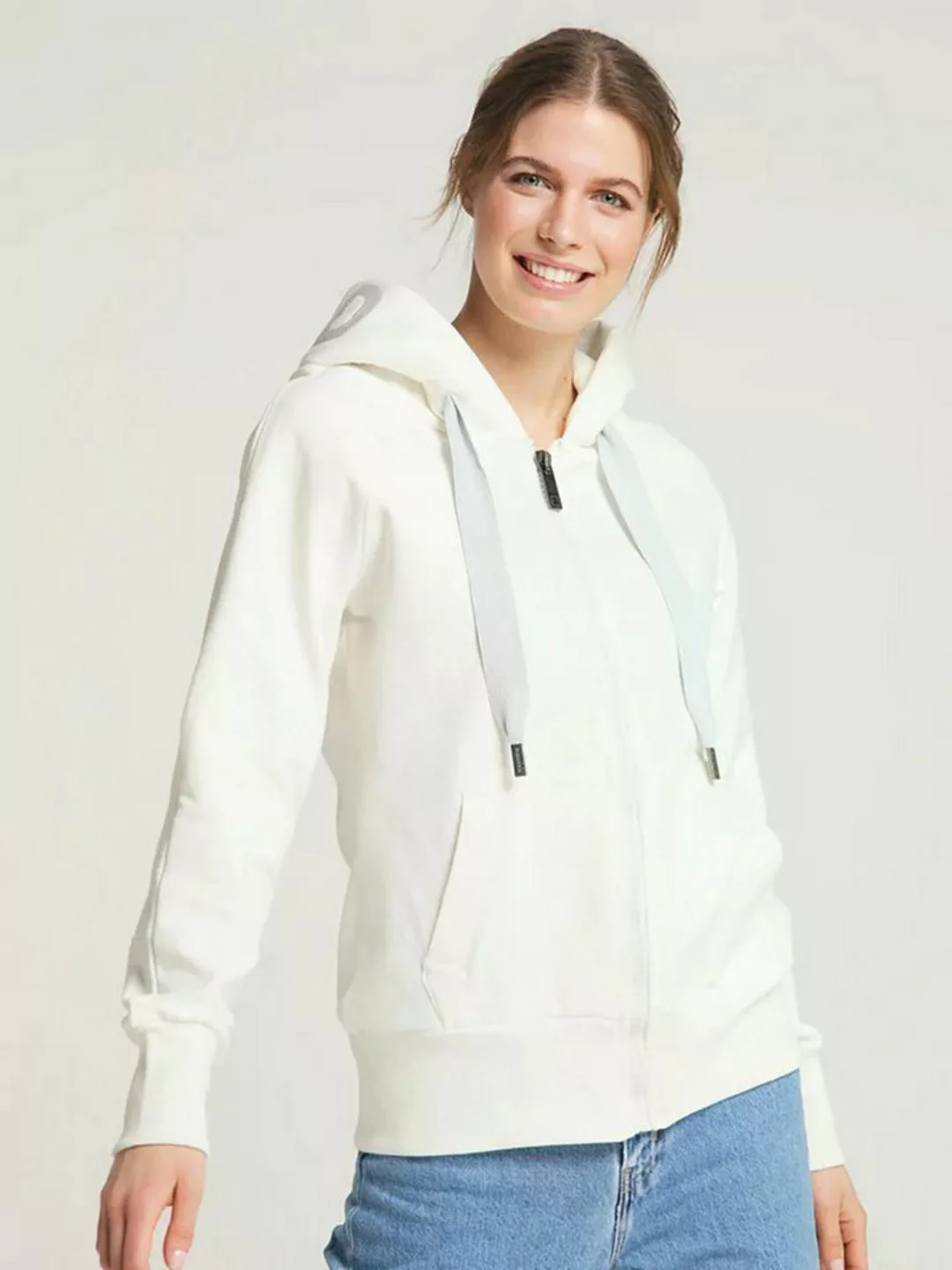 Elbsand Sweatjacke Hood Jacket Kelda Cloud White günstig online kaufen