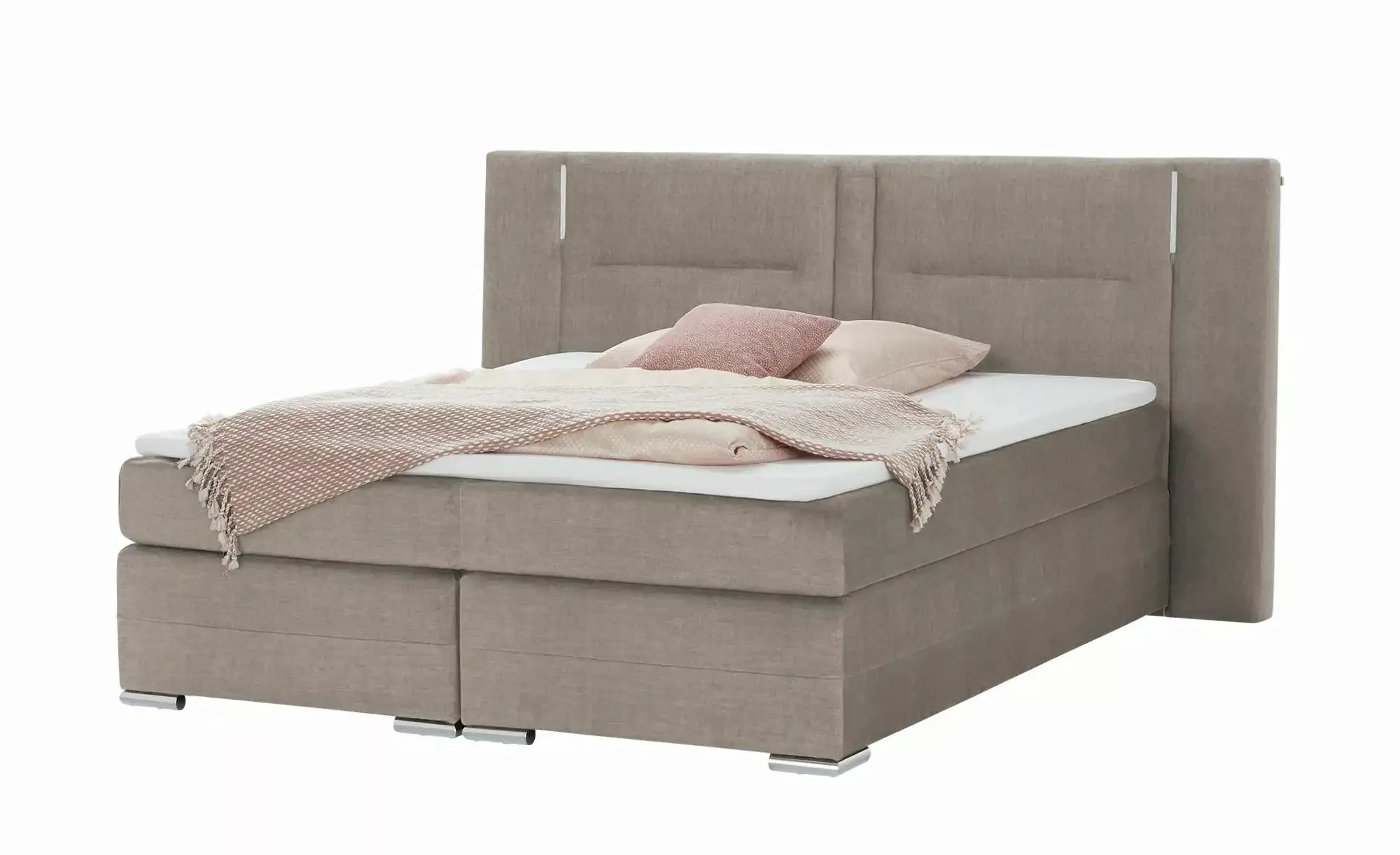 uno Boxspringbett  Aston ¦ beige ¦ Maße (cm): B: 233 H: 120 Betten > Boxspr günstig online kaufen