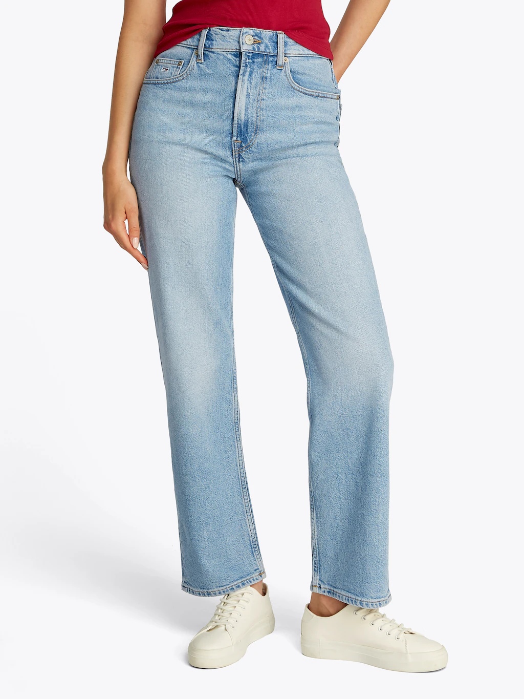 Tommy Jeans Straight-Jeans "LAYLA HR SLIM STR", in Knöchellänge günstig online kaufen