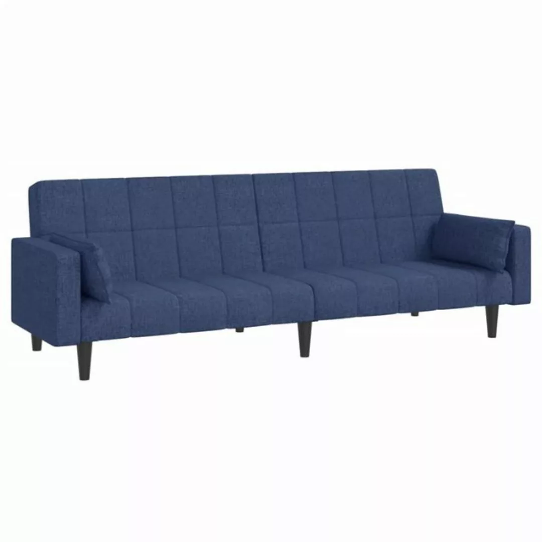 vidaXL Sofa Schlafsofa 2 Sitzer Sofa mit Schlaffunktion Stoff, Blau günstig online kaufen