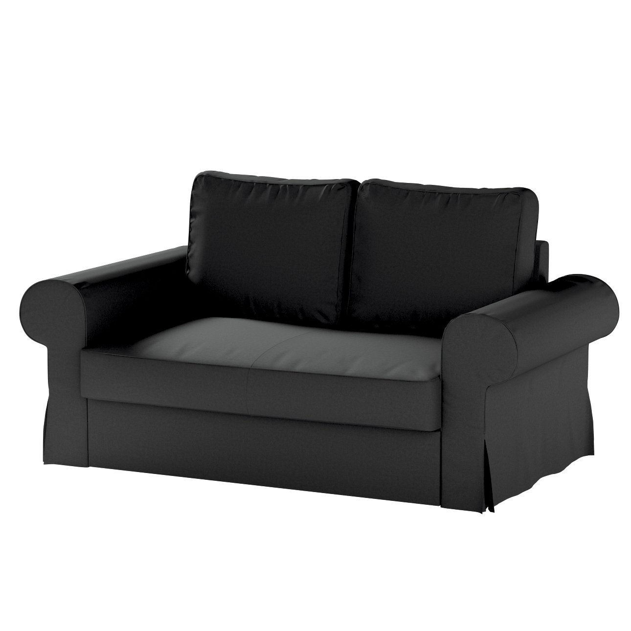 Bezug für Backabro 2-Sitzer Sofa ausklappbar, schwarz, Bezug für Backabro 2 günstig online kaufen