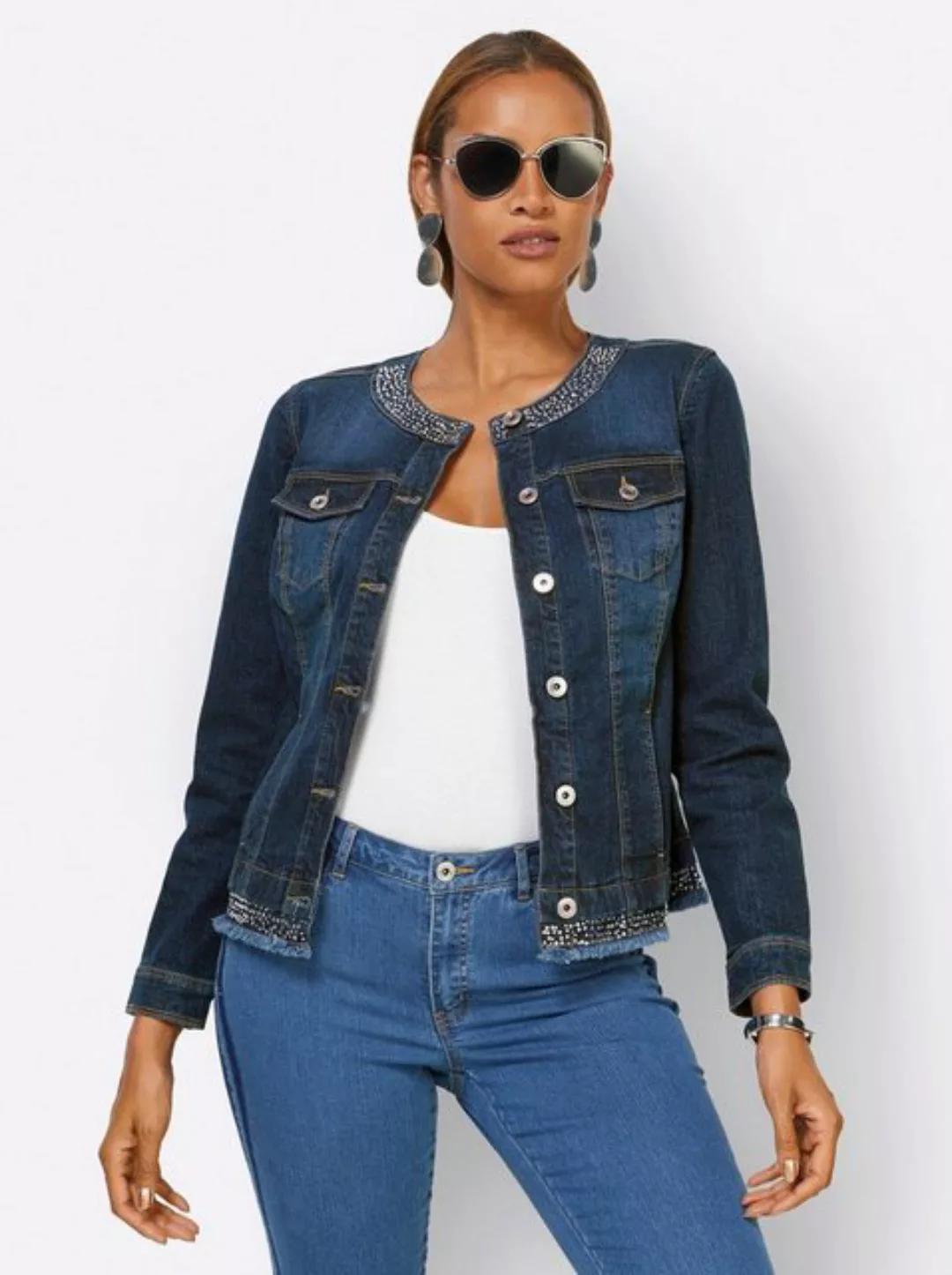 creation L Blusenblazer Jeans-Blazer günstig online kaufen