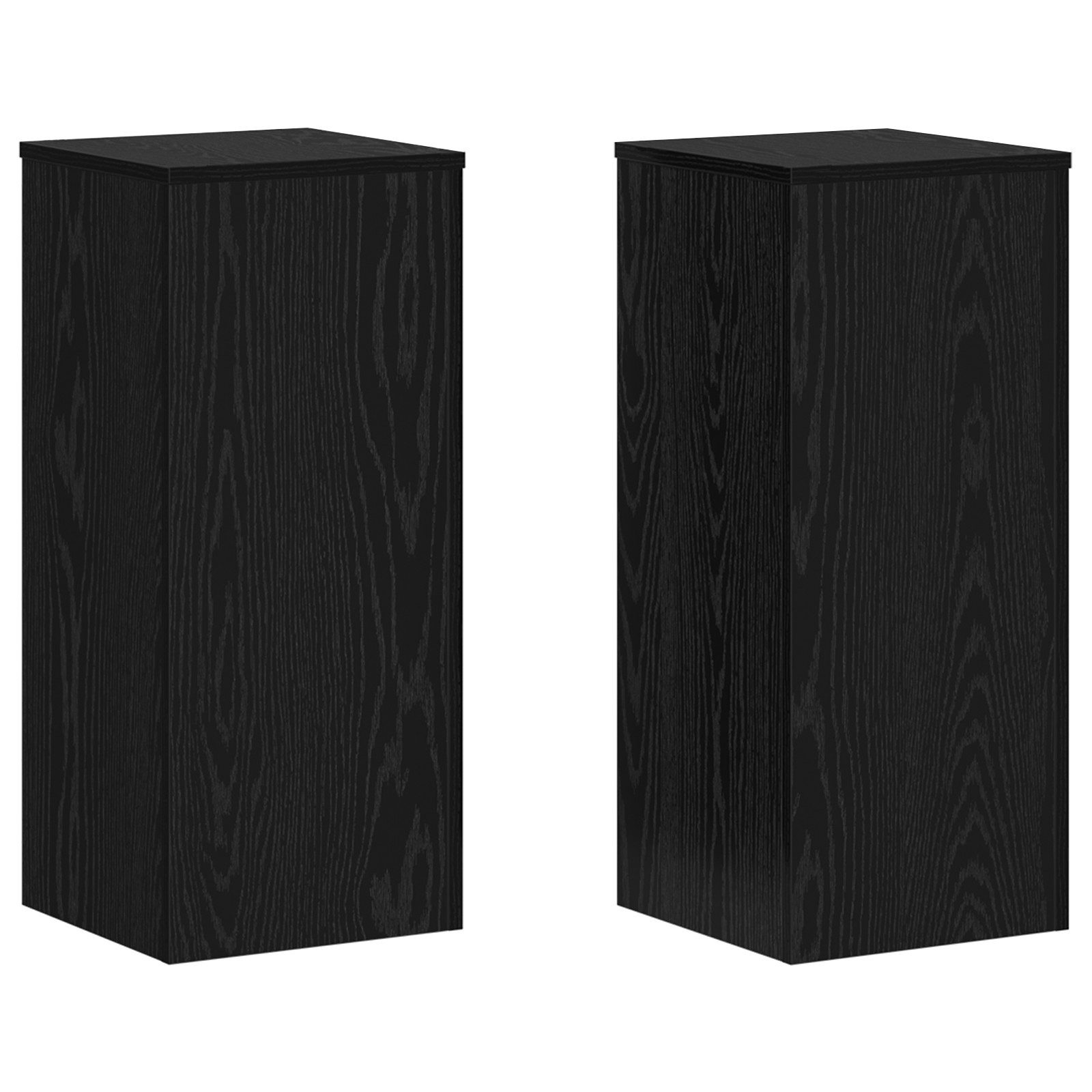 vidaXL Blumenständer Pflanzenständer 2 Stück Schwarz günstig online kaufen