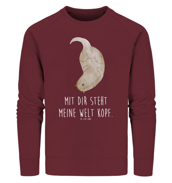 Mr. & Mrs. Panda Longpullover Größe XXL Otter Kopfüber - Burgundy - Geschen günstig online kaufen