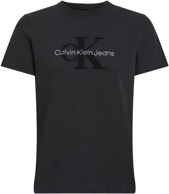 Calvin Klein Jeans T-Shirt CHENILLE MONOLOGO REGULAR TEE mit Logostickerei günstig online kaufen