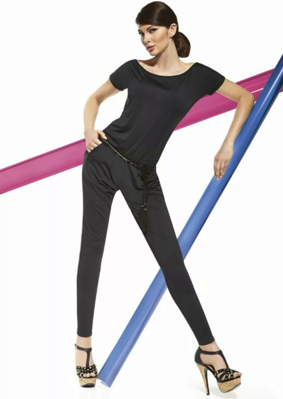 Bas Bleu Jumpsuit Jumpsuit Casual Top Hose Leggings Anzug Shirt komfortabel günstig online kaufen