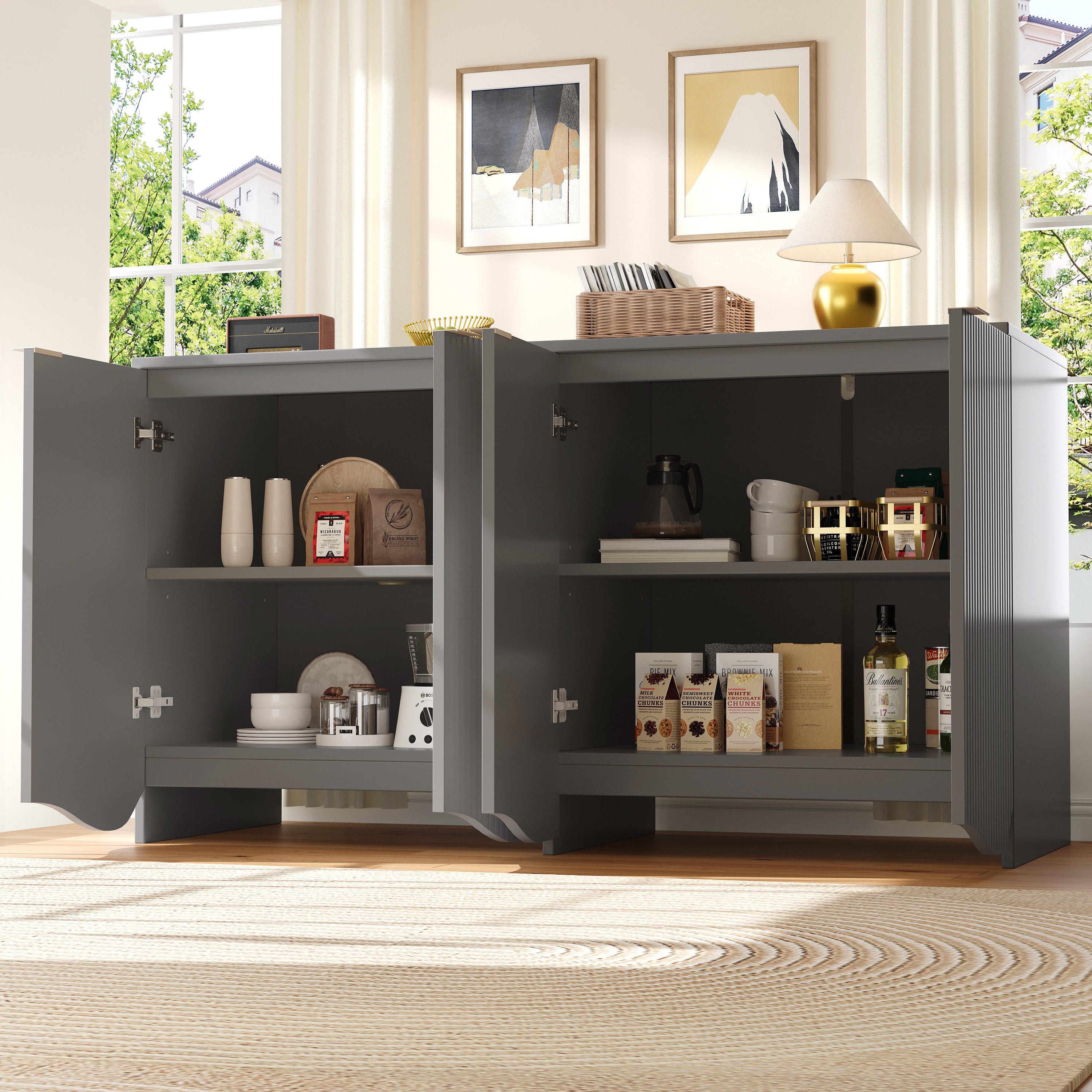 Flieks Sideboard (1 St., B140/T40/H85 cm, günstig online kaufen