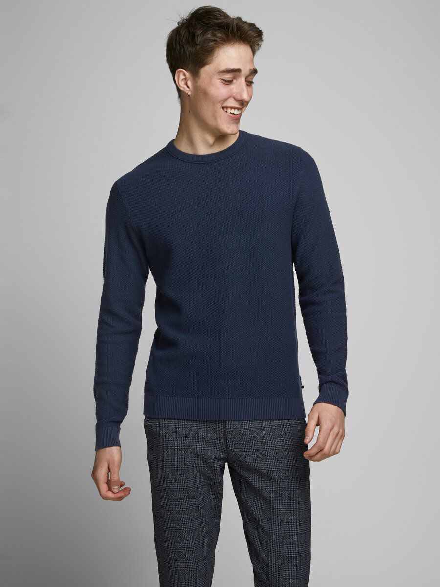 Jack & Jones Aron Knit Pullover XS Navy Blazer günstig online kaufen